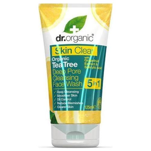 Limpiador Facial Del Poro 5 en 1 Skin Clear - Dr. Organic - 125 ml.