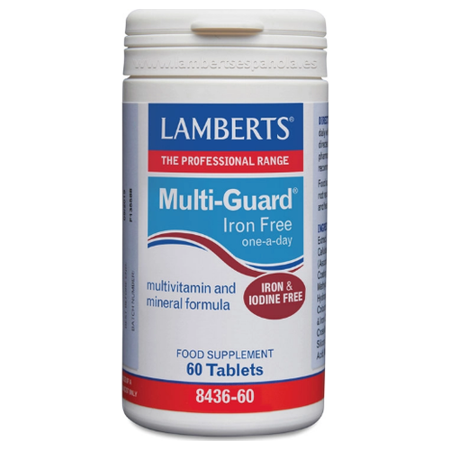 Multiguard - Libre de Hierro y Yodo - Lamberts - 60 comprimidos