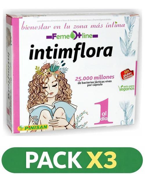 Pack x3 Feme Line - Intimflora - Pinisan - 30 cápsulas
