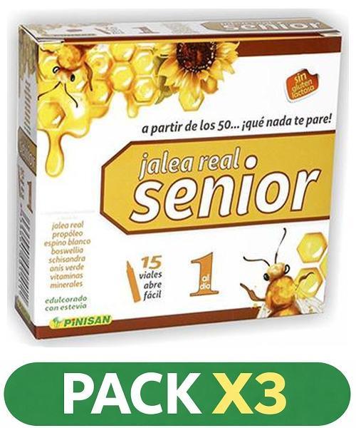 Pack x3 Jalea Real Senior - Pinisan - 15 viales