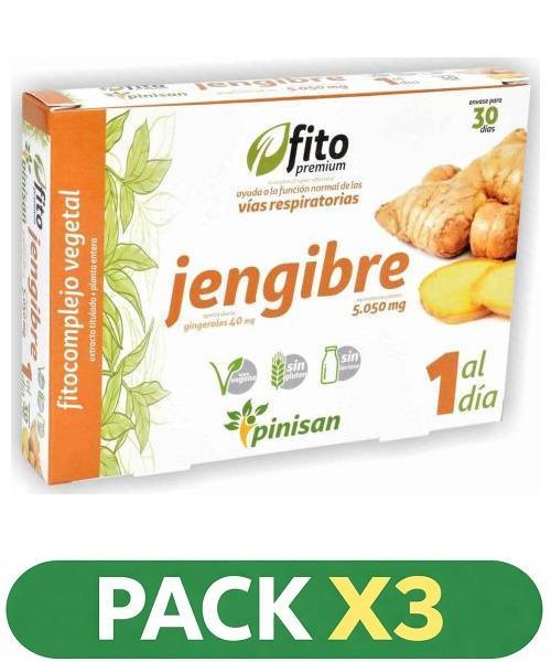 Pack x3 Fito Premium - Jengibre - Pinisan - 30 cápsulas