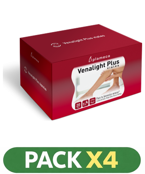 Pack x4 Venalight Plus - Plameca - 20 viales