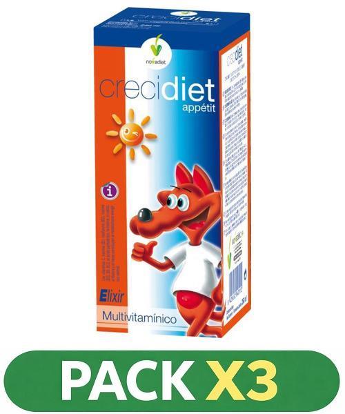 Pack x3 Crecidiet Appetit - Novadiet - 250 ml.