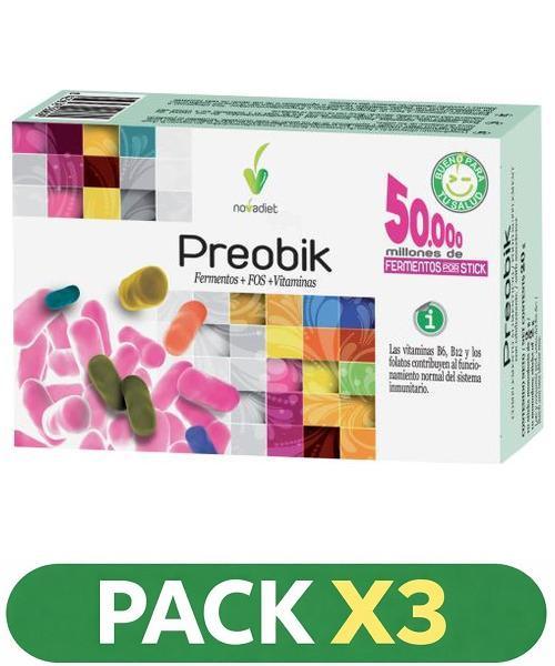 Pack x3 Preobik - Novadiet - 10 sticks