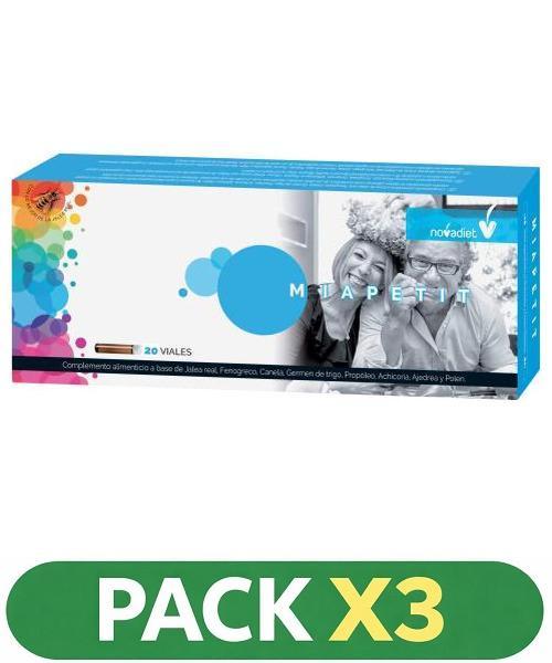 Pack x3 Miapetit - Novadiet - 20 viales