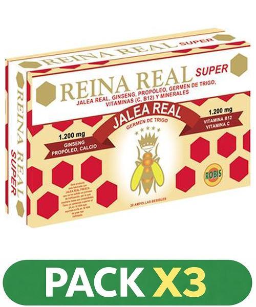 Pack x3 Reina Real Super - Robis - 20 viales