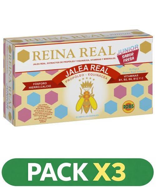 Pack x3 Reina Real Infantil (Junior) - Robis - 20 viales