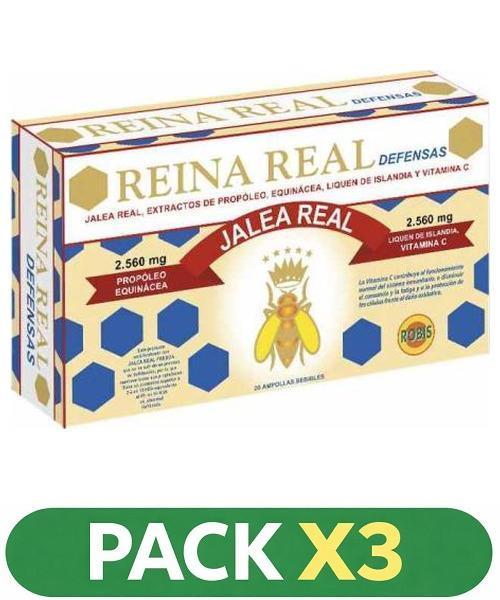 Pack x3 Reina Real Defensas - Robis - 20 viales