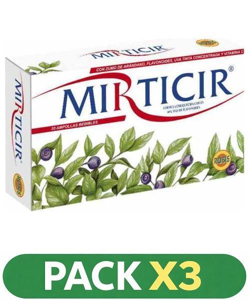 Pack x3 Mirticir - Robis - 20 ampollas