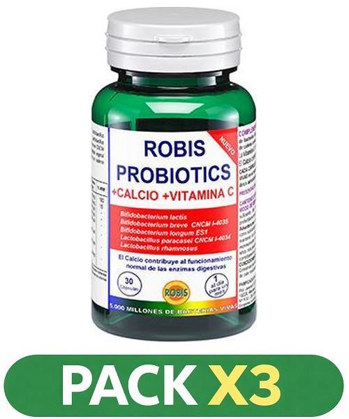 Pack x3 Probiotics - Robis - 30 cápsulas