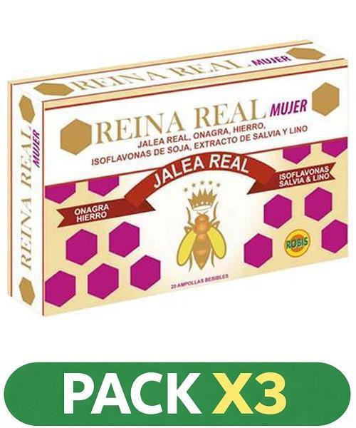 Pack x3 Reina Real Mujer - Robis - 20 ampollas
