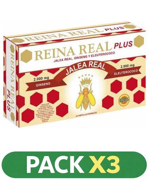Pack x3 Reina Real Plus - Robis - 20 ampollas