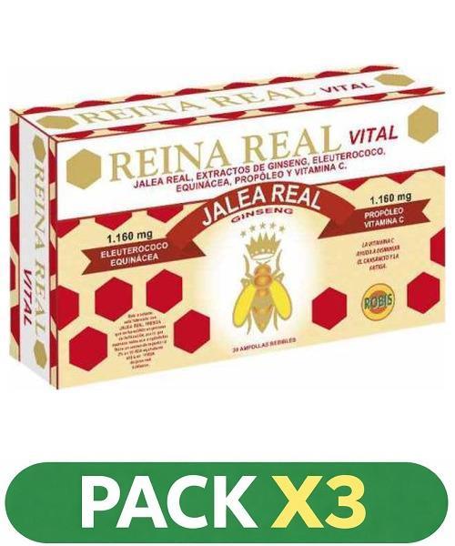 Pack x3 Reina Real Vital - Robis - 30 ampollas