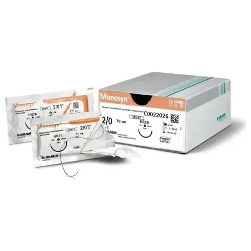 Sutura Monosyn Violet 2 70cm Hr37 Ddp 36uds Braun