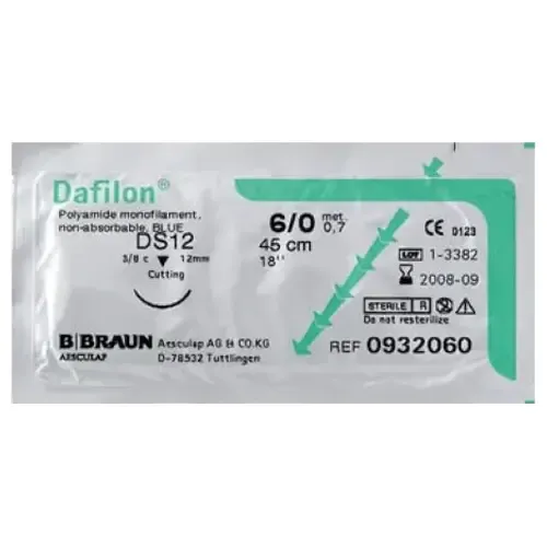 Sutura Dafilon Blue 0 Hs30 90cm 36ud Braun