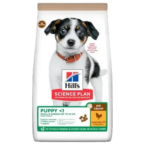 Hsp Canine Puppy No Grain Small Medium Pollo 14kg