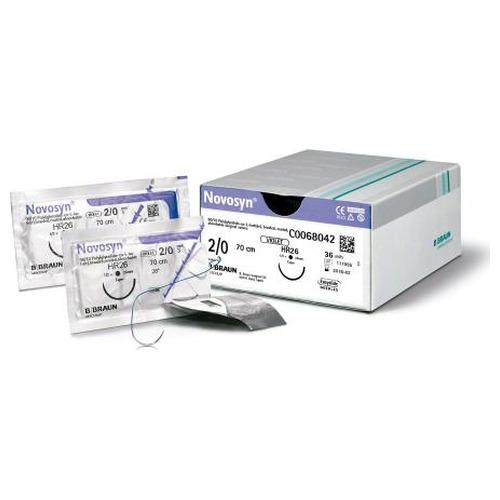 Sutura Novosyn 3/0 Ds24 70cm 36uds Braun 