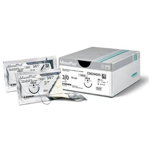 Sutura Monoplus Violet 0 Hs26s Rcp  70cm Braun 12uds