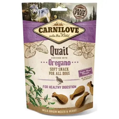 Carnilove Canine Snack Semi Humedo Codorniz Oregano 10x200gr