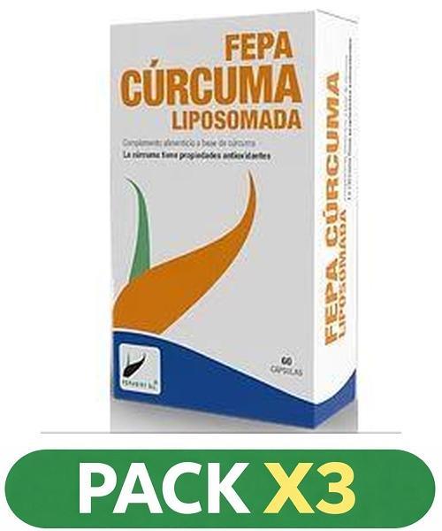 Pack x3 Fepa-Curcuma Liposomada - Fepadiet - 60 cápsulas