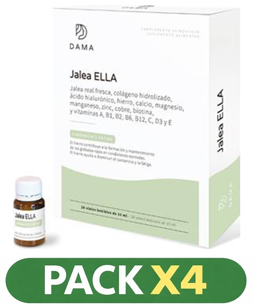 Pack x4 DAMA - Jalea Ella (Hierromin) - Herbora - 20 Viales