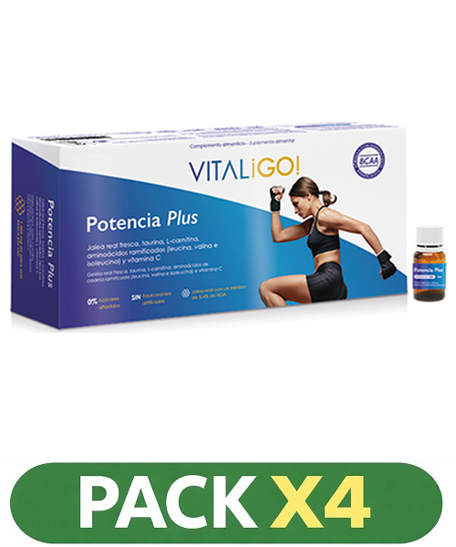 Pack x4 VitaliGo - Potencia Plus - Herbora - 20 viales