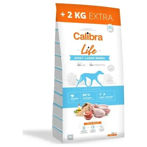 Calibra Dog Life Adult Large Breed Pollo 12kg+2kg