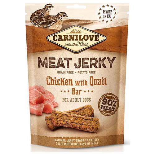 Carnilove Jerky Codorniz Y Pollo Barritas 12x100gr
