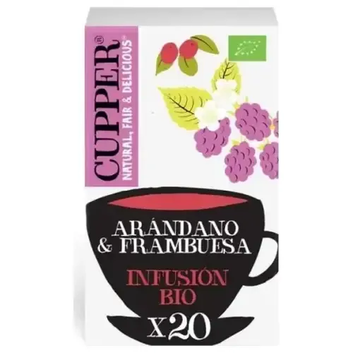Infusión Ecológica Arándano Y Frambuesa 20 Bolsas