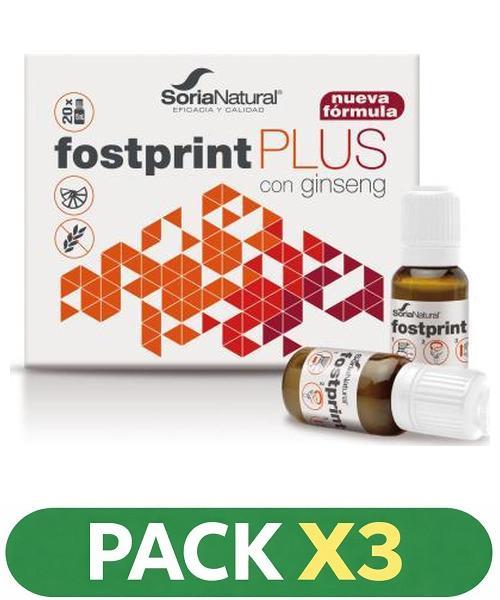 Pack x3 Fost Print Plus - Soria Natural - 20 viales