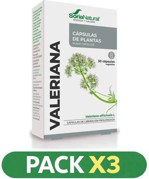 Pack x3 34-S Valeriana - Soria Natural - 30 cápsulas