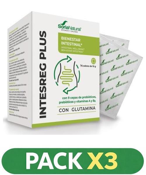 Pack x3 Intesreg Plus - Soria Natural - 14 Sobres