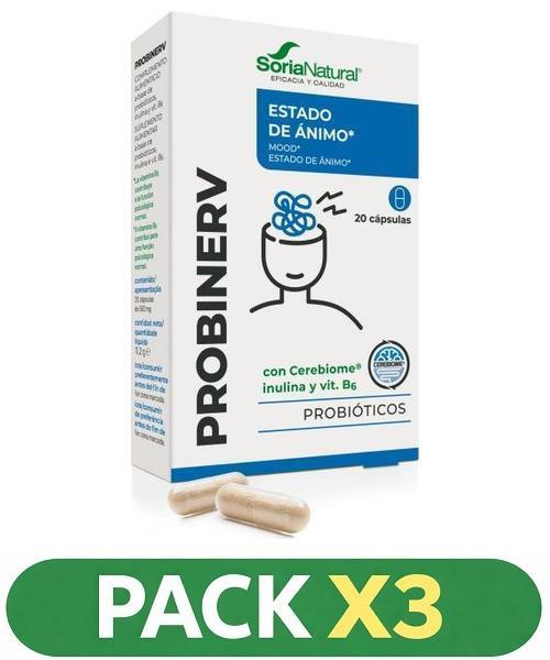 Pack x3 Probinerv - Soria Natural - 20 cápsulas