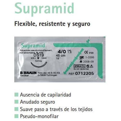 Sutura Supramid Black 3/0 Usp Hs26 75cm 12u Braun 