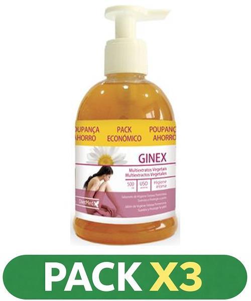 Pack x3 GINEX jabón líquido - Dietmed - 500 mililitros