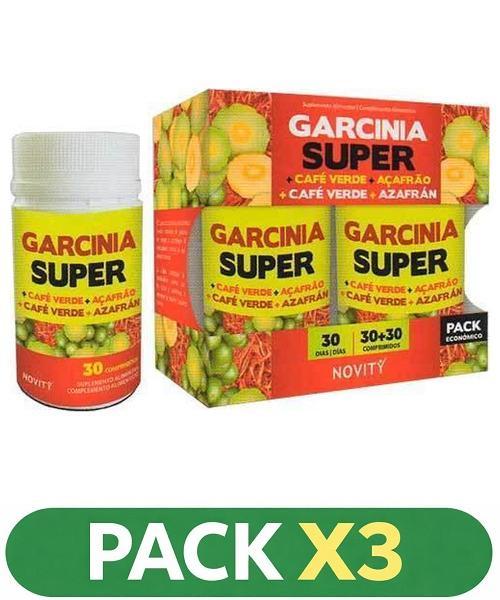 Pack x3 Garcinia Cambogia Super - Novity - 30+30 comprimidos