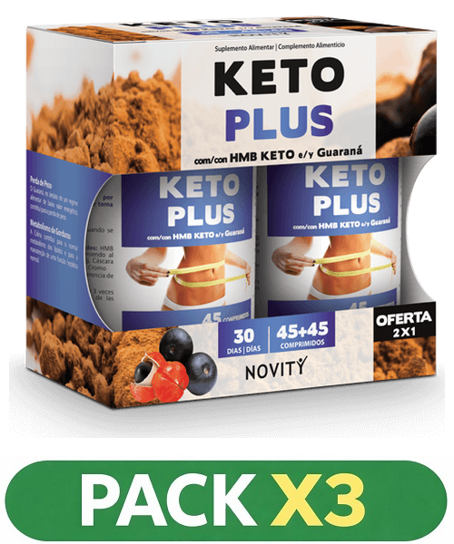 Pack x3 Keto Plus - Dietmed - 90 Comprimidos