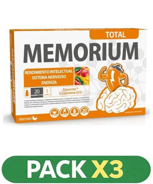 Pack x3 Memorium Total - Dietmed - 20 viales