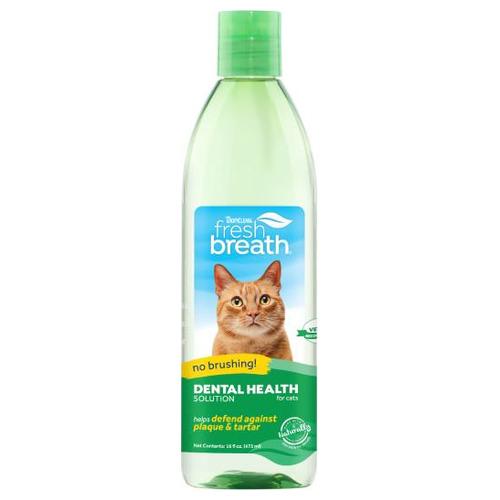 Tropiclean Fresh Breath Solucion Higiene Dental Gatos 473ml