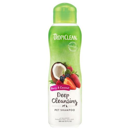 Tropiclean Champu Limpieza Profunda Frutos Rojos Coco 355ml