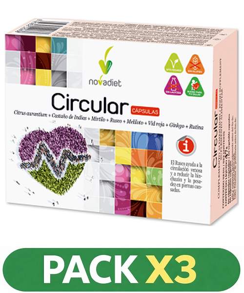 Pack x3 Circular - Novadiet - 60 cápsulas
