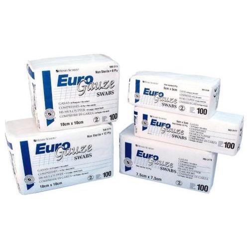 Gasas No Esteril Euro Gauze 8ply 5x5cm 100uds Henry Schein