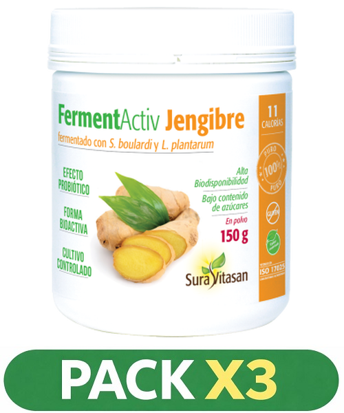 Pack x3 Fernen Activ Jengibre  - Sura Vitasan - 150 gramos