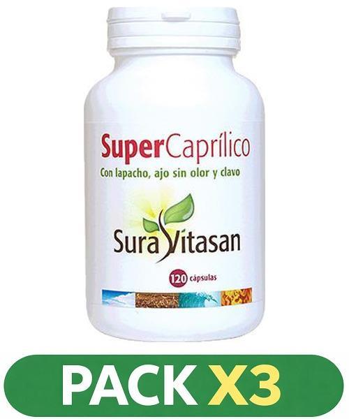 Pack x3 Super Caprílico - Sura Vitasan - 120 cápsulas