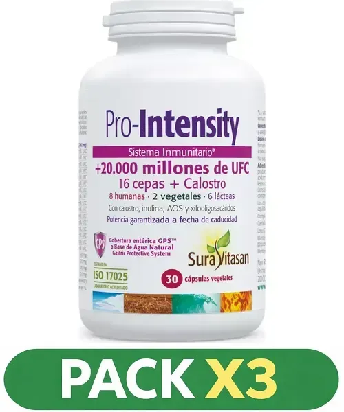 Pack x3 Pro-Intensity - Sura Vitasan - 30 cápsulas