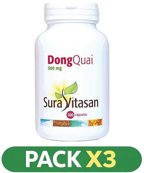 Pack x3 Dong Quai - Sura Vitasan - 100 cápsulas