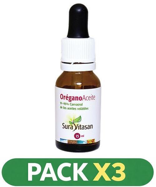 Pack x3 Orégano Aceite - Sura Vitasan - 15 ml