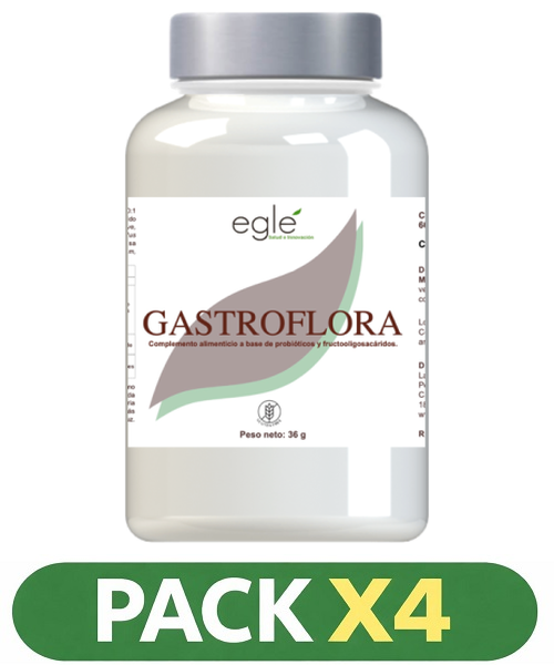 Pack x4 Gastroflora - Eglé - 60 cápsulas
