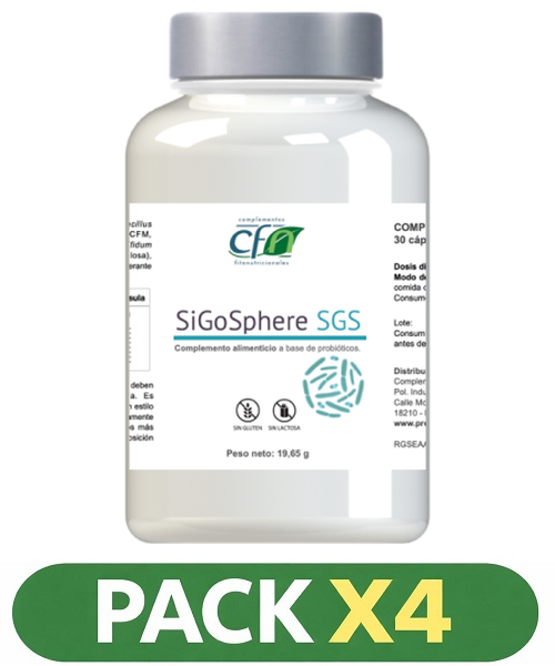 Pack x4 Sigosphere SGS - CFN - 30 cápsulas