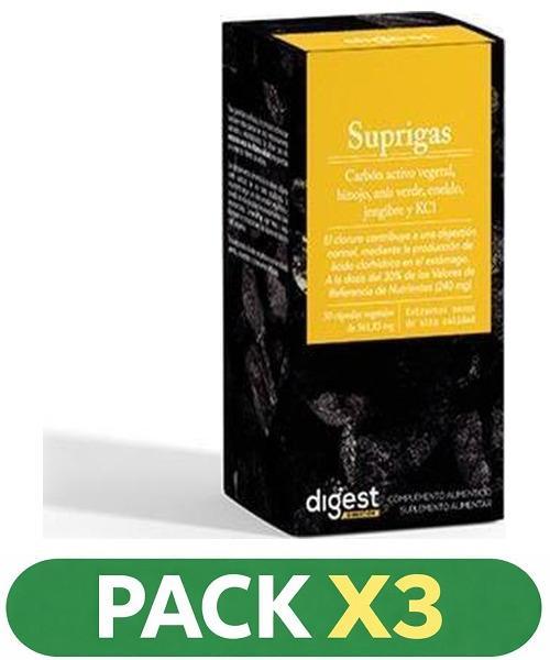 Pack x3 Bon Digest - Suprigas - Herbora - 30 cápsulas